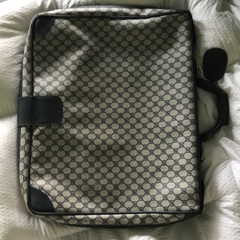 Vintage original Gucci Blue Monogram Garment Bag. - Picture 2 of 8